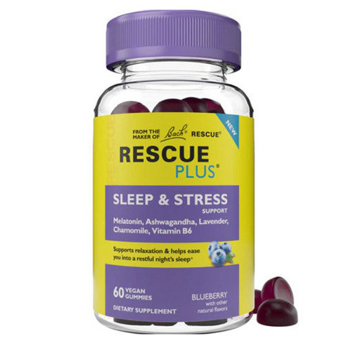 Rescue Plus Sleep & Stress Support 60 Gummies by Bach