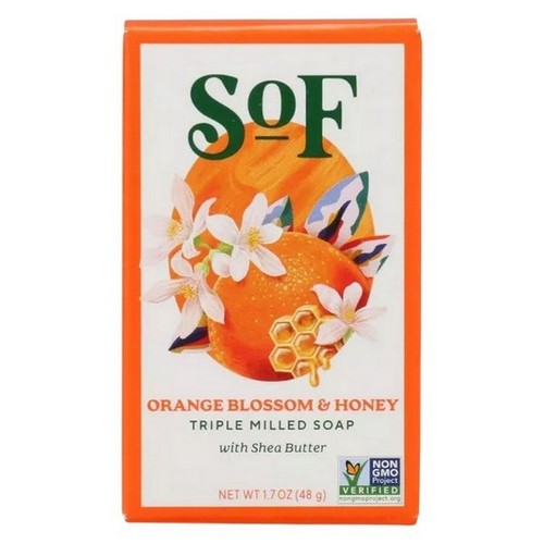 Triple Milled Bar Soap Orange Blossom & Honey 1.7 Oz by South Of France Soaps
