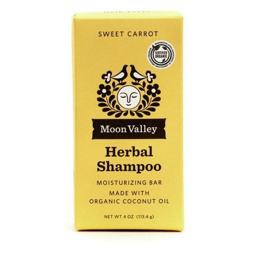 Herbal Shampoo Bar Sweet Carrot 3.5 Oz by Moon Valley Organics