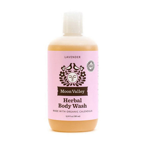 Herbal Body Wash Lavender 12.9 Oz by Moon Valley Organics