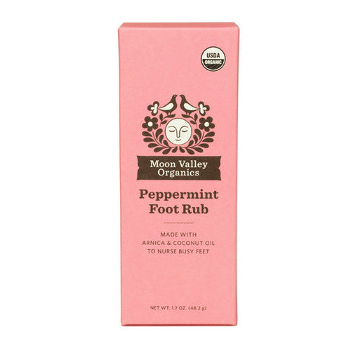 Organic Peppermint Foot Rub 1.7 Oz by Moon Valley Organics