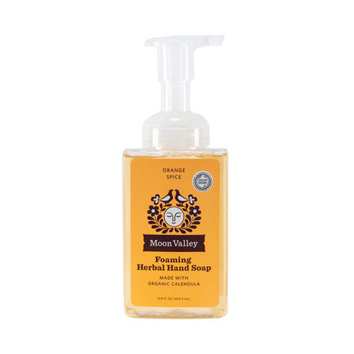 Organics Foaming Herbal Hand Soap Orange Spice 8.8 Oz by Moon Valley Organics