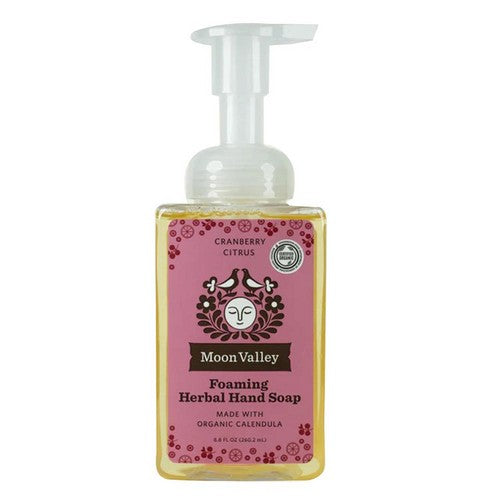 Foaming Herbal Hand Soap Cranberry Citrus 8.8 Oz by Moon Valley Organics