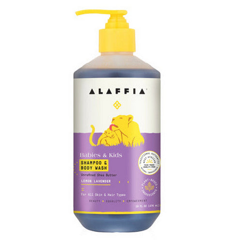 Kids Shampoo And Body Wash Lemon Lavender 16 Oz by Alaffia