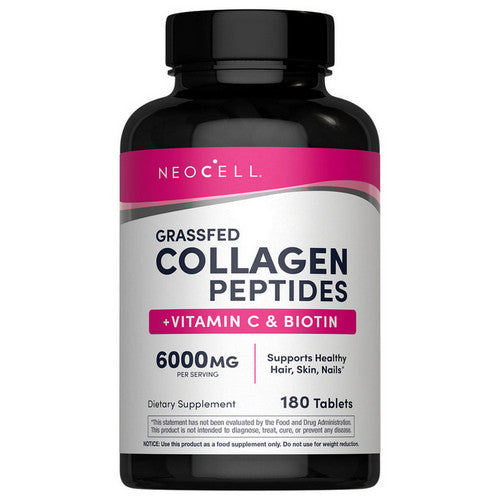 Grass-Fed Collagen Peptides Plus Vitamin C And Biotin 180 Tablets by Neocell Laboratories