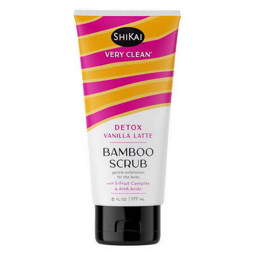 Very Clean Bamboo Scrub Detox Vanilla Latte 6 Oz by Shikai