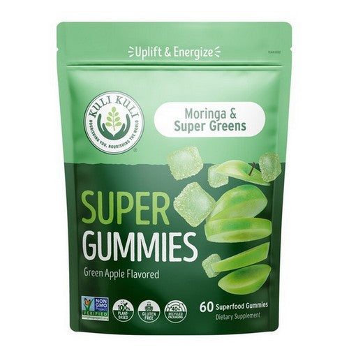 Moringa & Super Greens Gummies 60 Count by Kuli Kuli