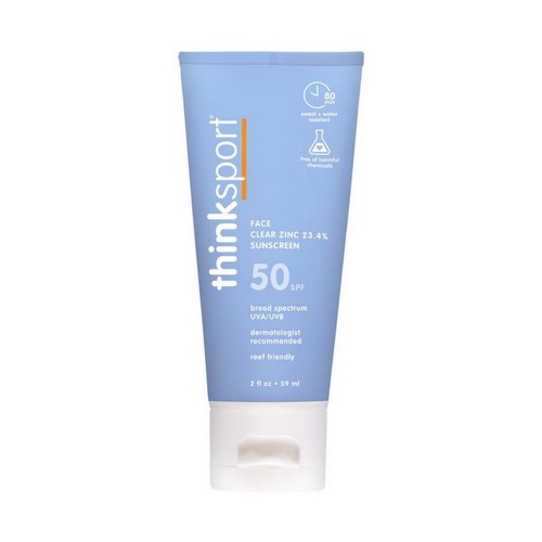 Face Clear Zinc 23.4% Sunscreen Spf 50 2 Oz by ThinkSport