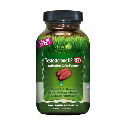 Testosterone Up Red With Nitric Oxide Booster 100 Softgels by Irwin Naturals