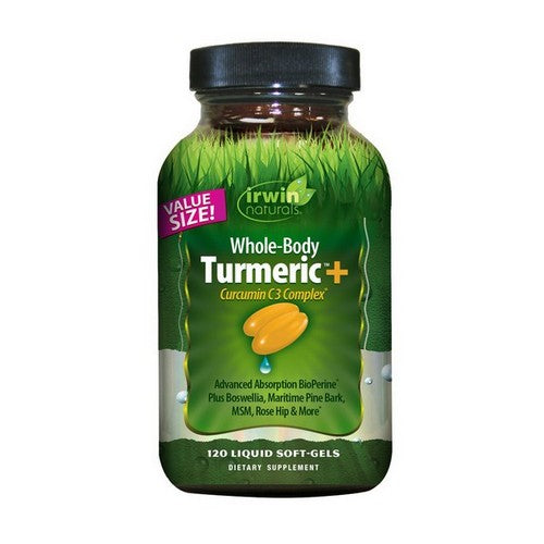 Whole-Body Turmeric Plus Curcumin C3 Complex 120 Softgels by Irwin Naturals