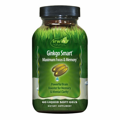 Ginkgo Smart Maximum Focus & Memory 60 Softgels by Irwin Naturals