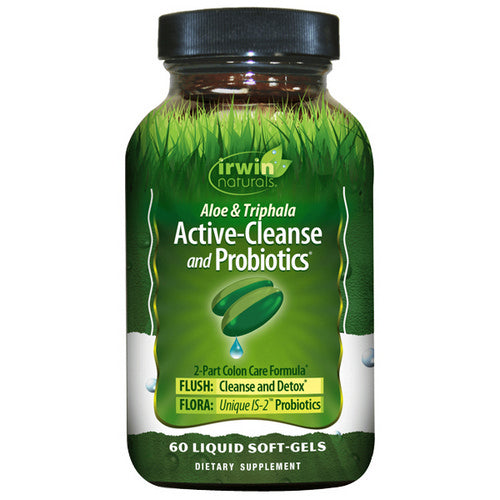 Aloe And Triphala Active-Cleanse & Probiotics 60 Softgels by Irwin Naturals