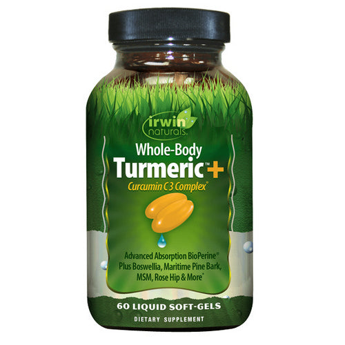 Whole Body Turmeric +Curcumin C3 Complex 60 Softgels by Irwin Naturals