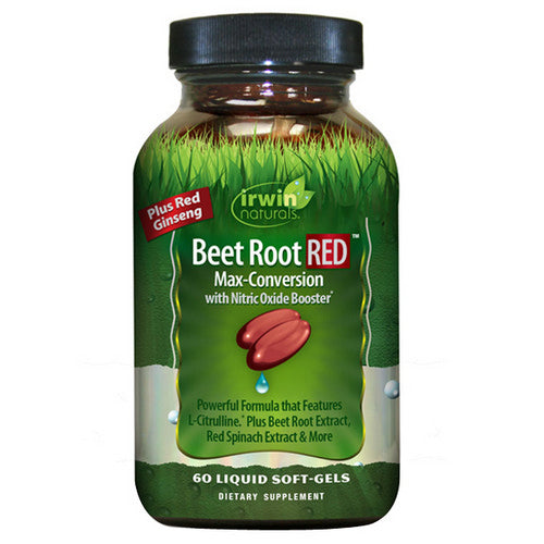Beet Root Red Max-Conversion With Nitric Oxide Booster 60 Softgels by Irwin Naturals