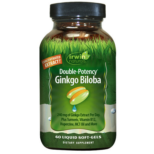 Ginkgo Biloba Double-Potency 60 Softgels by Irwin Naturals