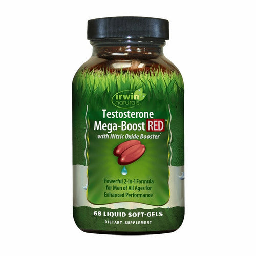 Testosterone Mega Boost RED 68 Softgels by Irwin Naturals