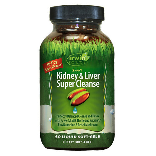 2-In-1 Kidney And Liver Super Cleanse 180 Softgels by Irwin Naturals