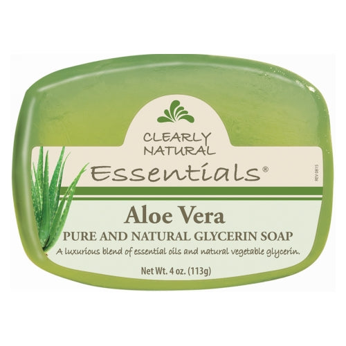 Aloe Vera Soap 4 OZ EA by Clearly Natural