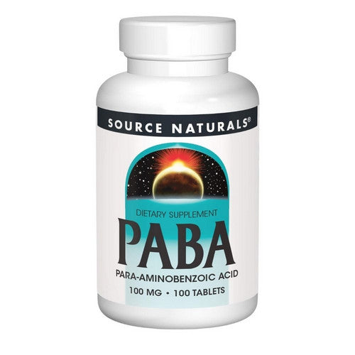 PABA 100 Tabs by Source Naturals