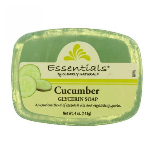 Cucumber Soap 4 OZ EA by Clearly Natural