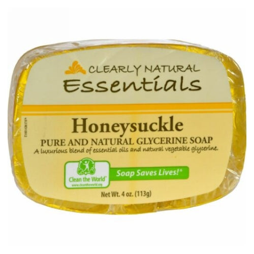 Honeysuckle Soap 4 OZ EA by Clearly Natural