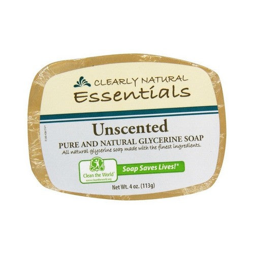 Essentials Glycerin Bar Soap Unscented 4 Oz by Clearly Natural