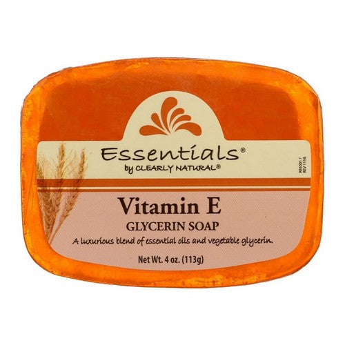 Essentials Glycerin Bar Soap Vitamin E 4 Oz by Clearly Natural