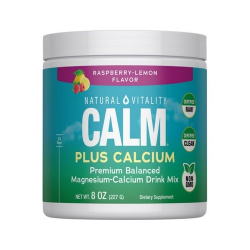 Calm Plus Calcium Raspberry-Lemon Raspberry-Lemon 8 Oz by Natural Vitality