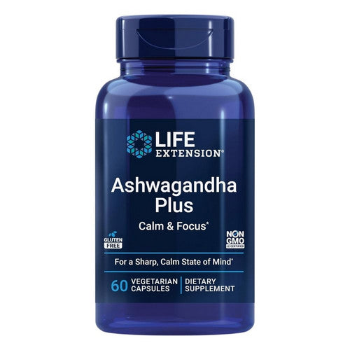 Ashwagandha Plus Calm & Focus 60 Caps by Life Extension