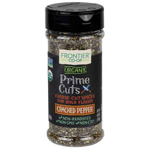 Organic Prime Cuts Cracked Pepper 4.09 Oz by Frontier Coop