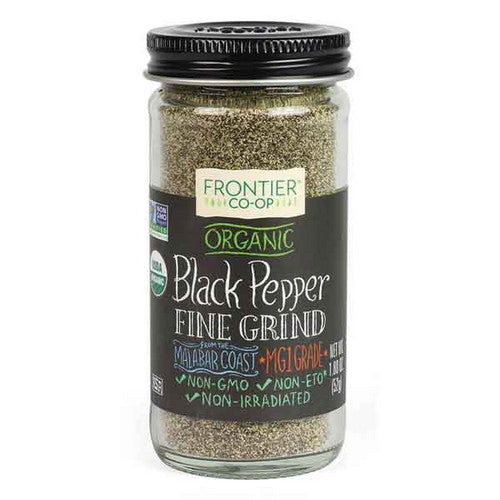 Organic Black Pepper Fine Grind 1.80 Oz by Frontier Coop
