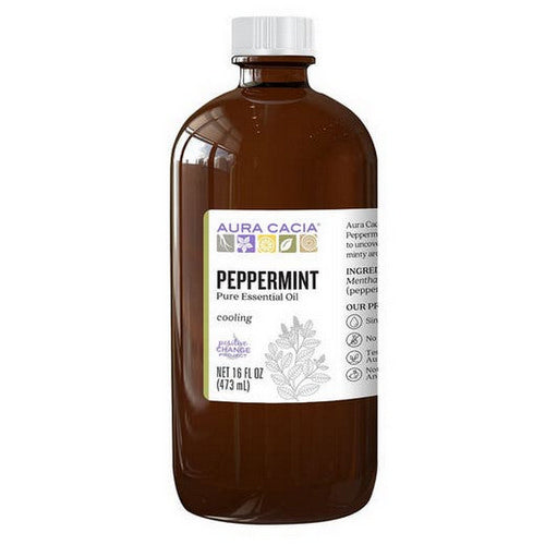 Peppermint Essential Oil 16 Oz by Aura Cacia
