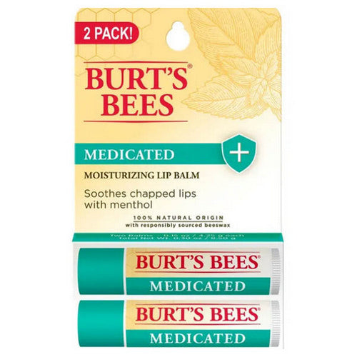 Medicated Lip Balm Blister Box 0.15 Oz by Burts Bees