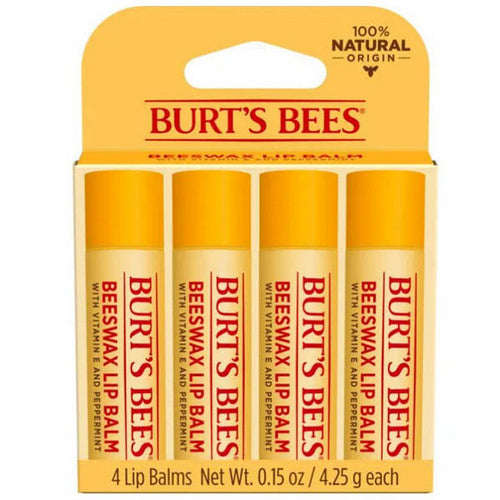 Beeswax Lip Balm 4 Count by Burts Bees