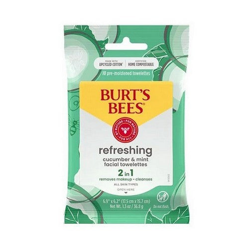 Cucumber And Sage Facial Cleansing Towelettes 10 Count by Burts Bees