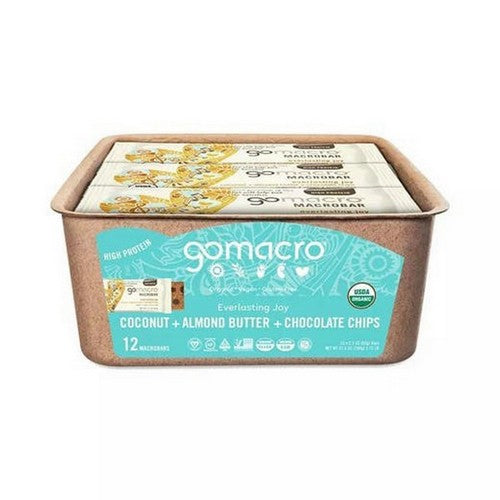 MacroBar Coconut Almond Butter Chocolate Chip 12 Count by Gomacro