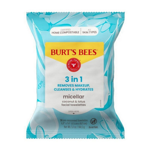 Facial Care Micellar with Coconut And Lotus 30 Count by Burts Bees