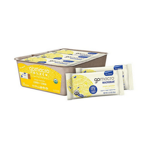 MacroBar Lemon And Lemon 12 Count by Gomacro