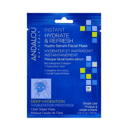 Instant Hydrate And Refresh Sheet Mask 0.45 Oz by Andalou Naturals