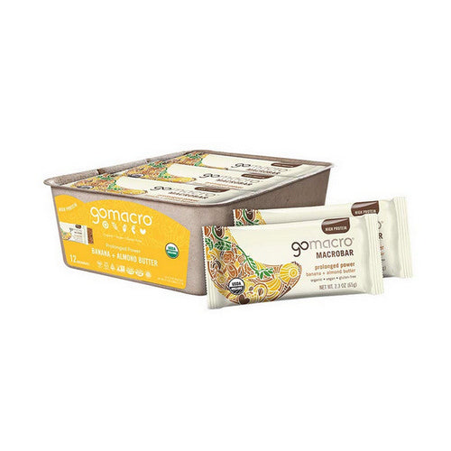 Organic MacroBar Banana Almond Butter 12 Count by Gomacro