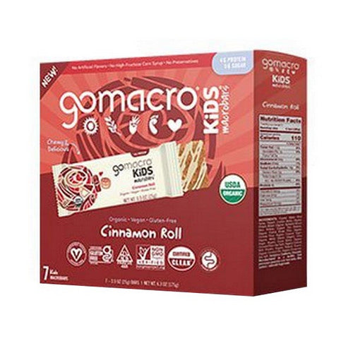 Kids MacroBar Cinnamon Roll 7 Count by Gomacro