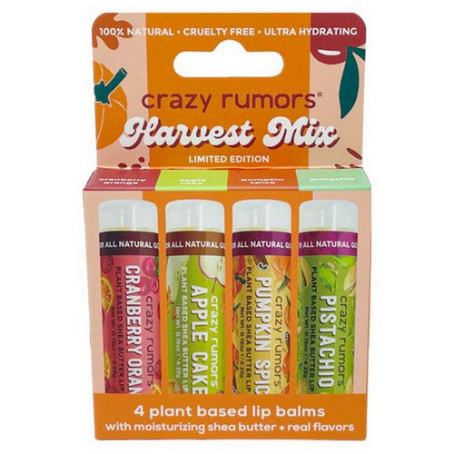 Harvest Mix Lip Balms 4 Count by Crazy Rumors