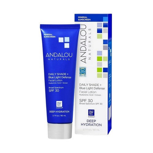 Deep Hydration Daily Shade Plus Blue Light Defence Facial Lotion Spf 30 2.7 Oz by Andalou Naturals