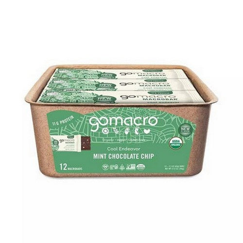 MacroBar Mint Chocolate Chip 12 Count by Gomacro