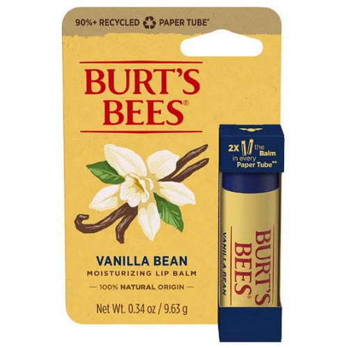 Vanilla Paper Tube Lip Balm 0.34 Oz by Burts Bees