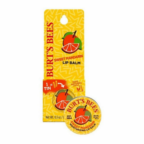 Throwback Sweet Mandarin Lip Balm Tin 0.3 Oz by Burts Bees