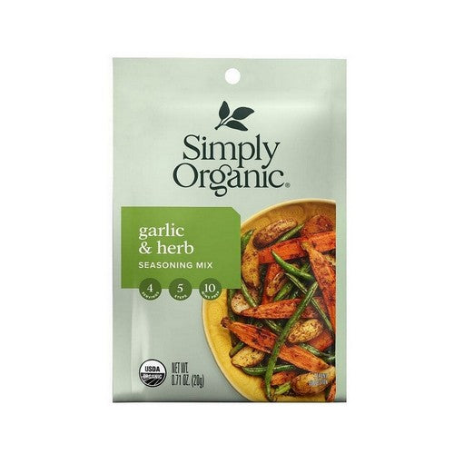 Organic Garlic And Herb Vegetable Seasoning Mix 0.71 Oz by Simply Organic