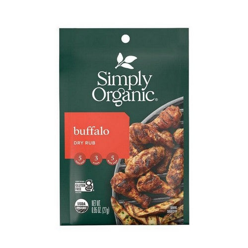 Organic Buffalo Dry Rub 0.95 Oz by Simply Organic