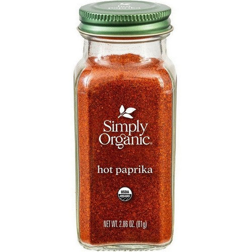 Organic Hot Paprika 2.86 Oz by Simply Organic