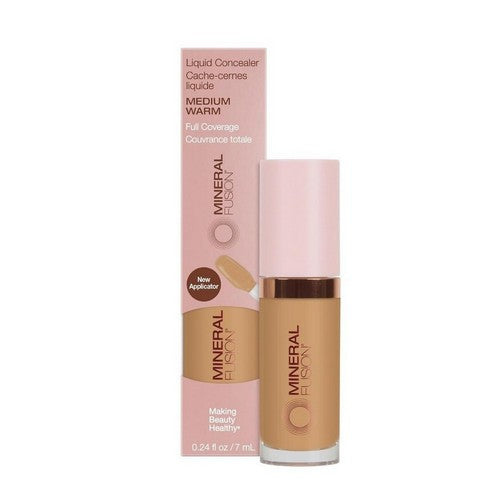 Medium Warm Liquid Concealer 0.24 Oz by Mineral Fusion